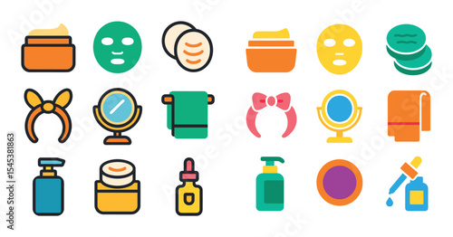Skincare Icons Set
