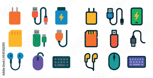 Colorful Electronic Icons