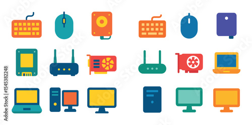 Colorful Tech Icons
