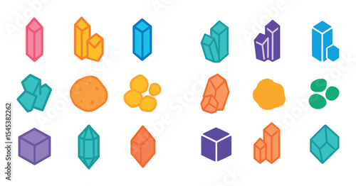Colorful Crystal Icons