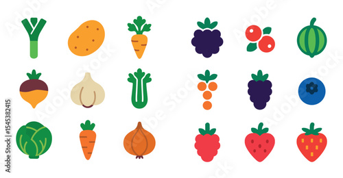 Colorful Winter Icons