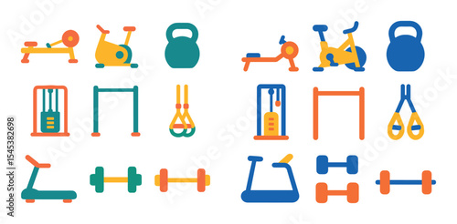 Colorful Gym Icons