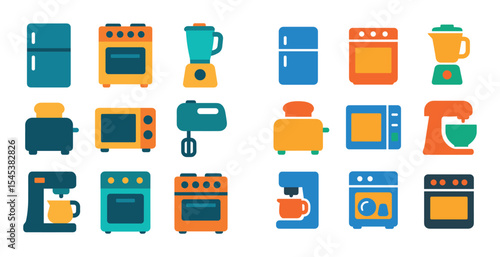 Colorful Kitchen Icons