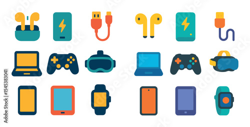 Colorful Tech Icons
