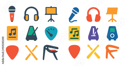 Musical Icons Grid