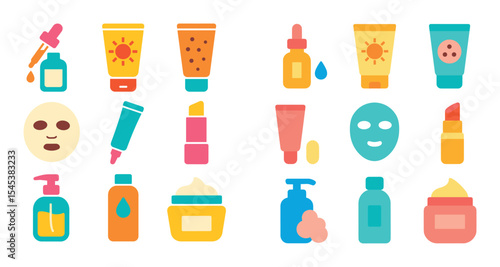 Skincare Icons Grid