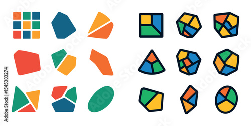Mosaic Vector Icons