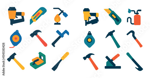 Roofing Tools Icons