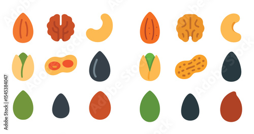 Nut and Seed Icons