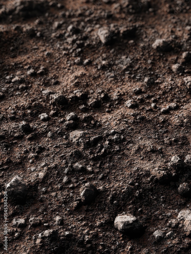 A soil texture featuring fine grains. A soil texture featuring fine grains.