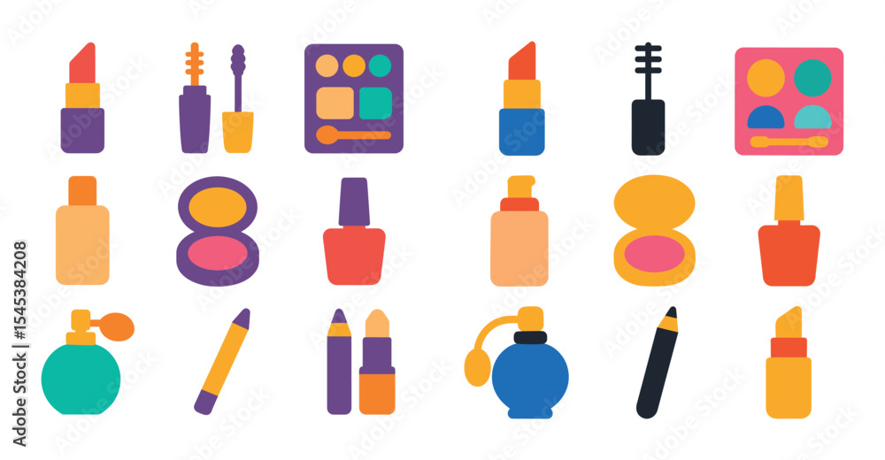 Colorful Cosmetics Icons Colorful Cosmetics Icons