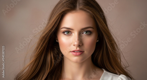 Wallpaper Mural Portrait of a young woman Torontodigital.ca