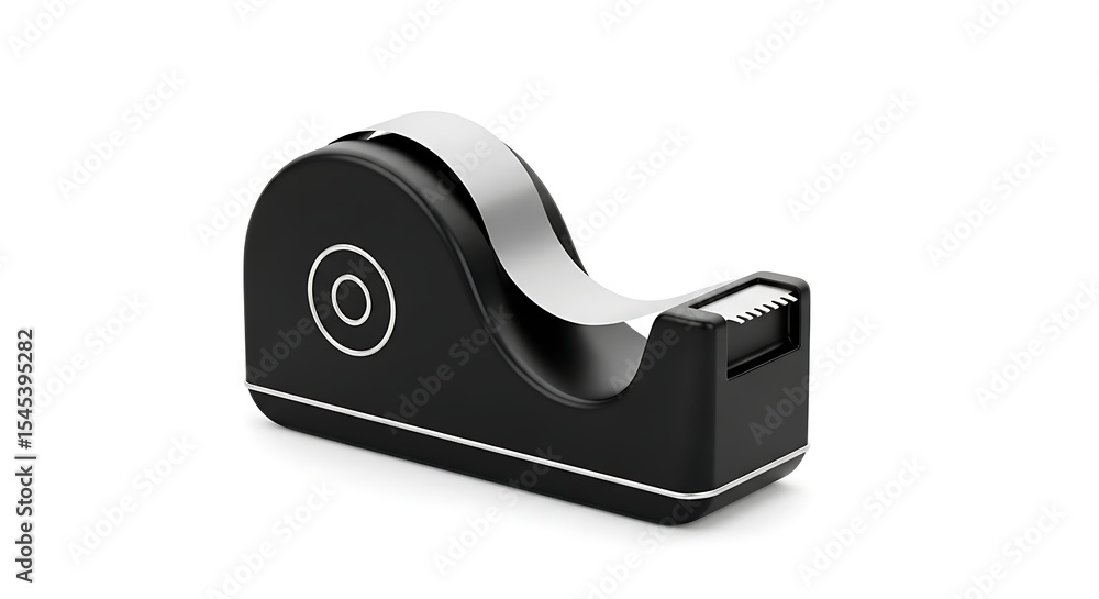 Using Tape Dispenser on White Background - Stationary Object Using Tape Dispenser on White Background - Stationary Object