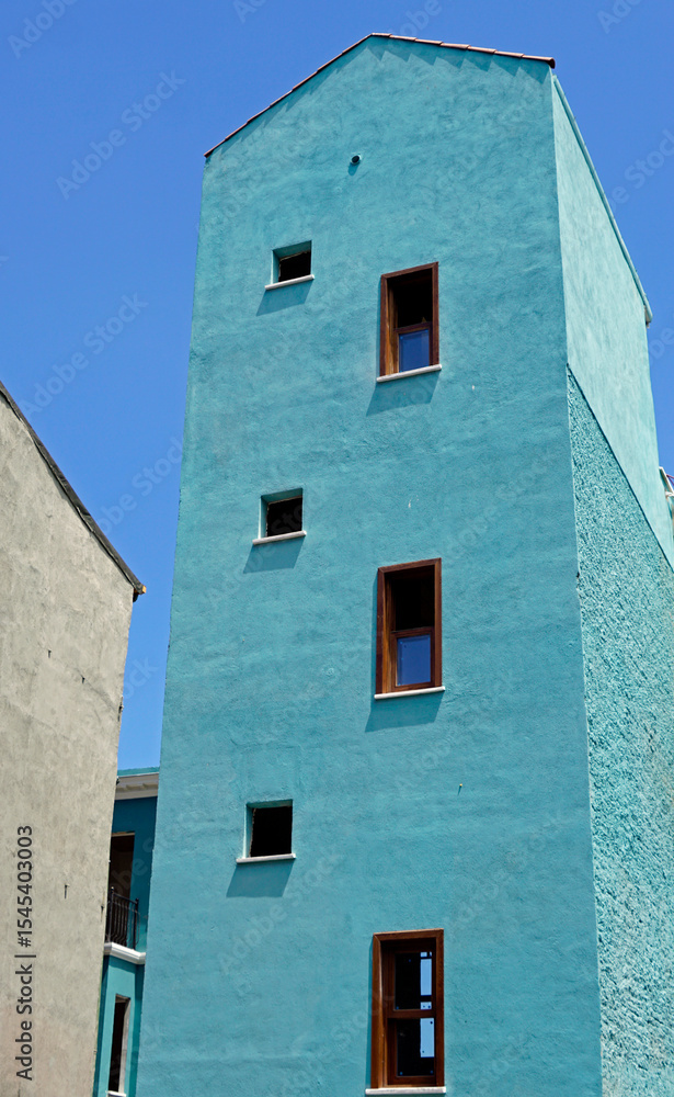 Obraz premium Colorful houses in Balat in istanbul