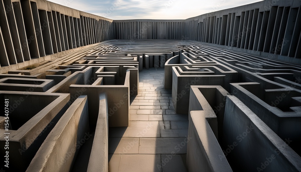 Fototapeta premium concrete maze