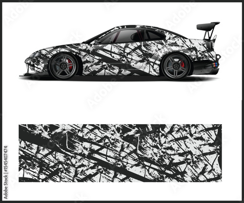 Stylized Blue Marlin Illustration with Sharp Teeth and Elongated Bill