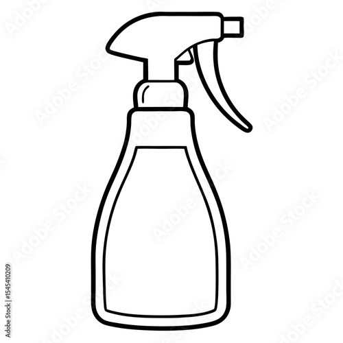 spray bottle isolated on white