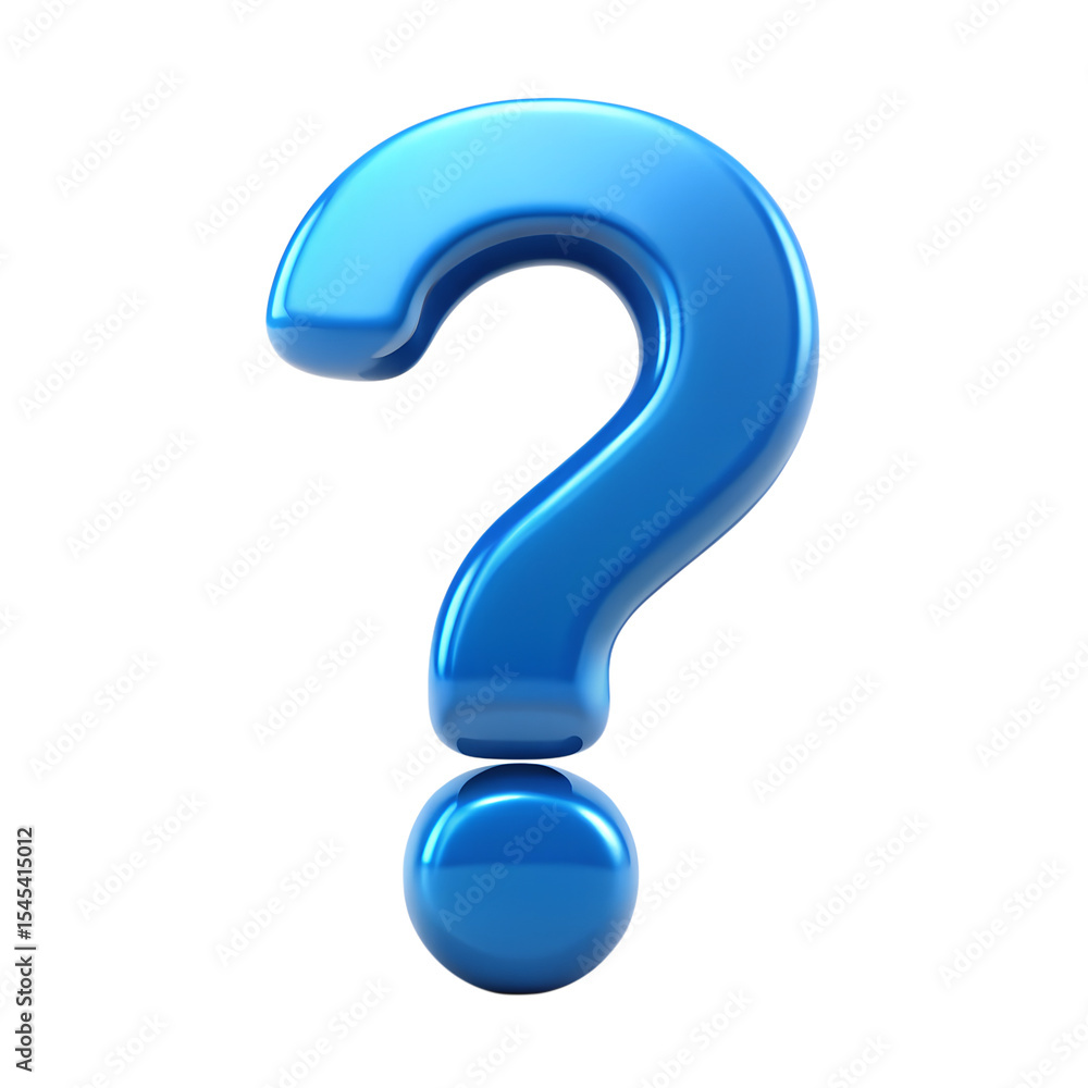 Blue question mark PNG, Blue question mark PNG on transparent background, 3D blue question mark icon isolated for design use
Blue question mark PNG, Blue question mark PNG on transparent background, 3D blue question mark icon isolated for design use
