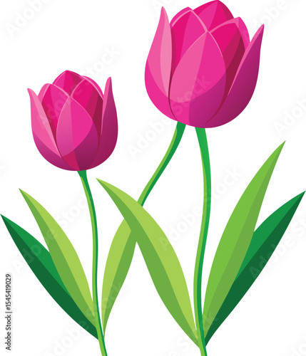 Wallpaper Mural Vibrant Pink Tulips A Springtime Floral Delight Torontodigital.ca