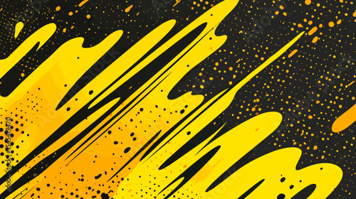 A radiant light effect with sun ray or star burst comic radial lines background and vibrant yellow and orange beams is ideal for creating dynamic pop art designs with a retro flair