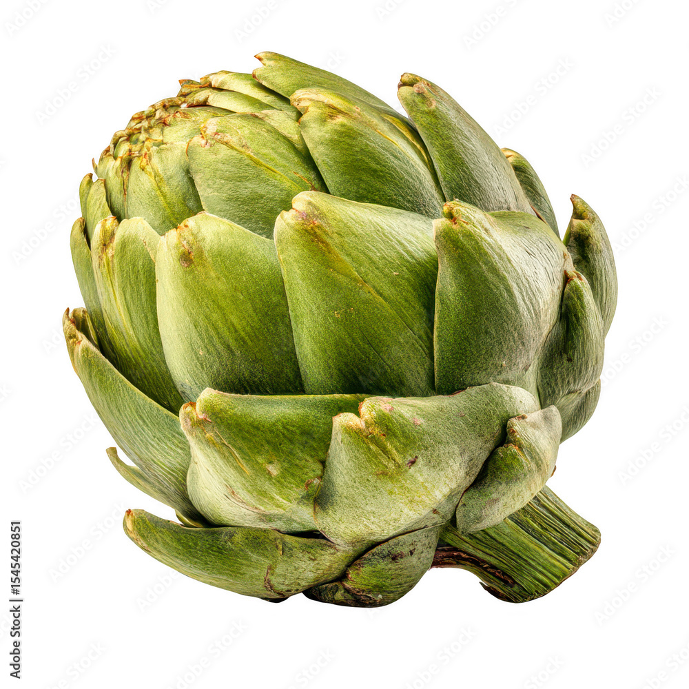Fototapeta premium Fresh Green Artichoke Closeup Vegetable Food