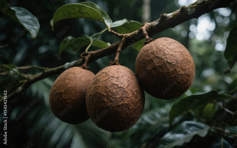 Obraz premium walnuts on tree