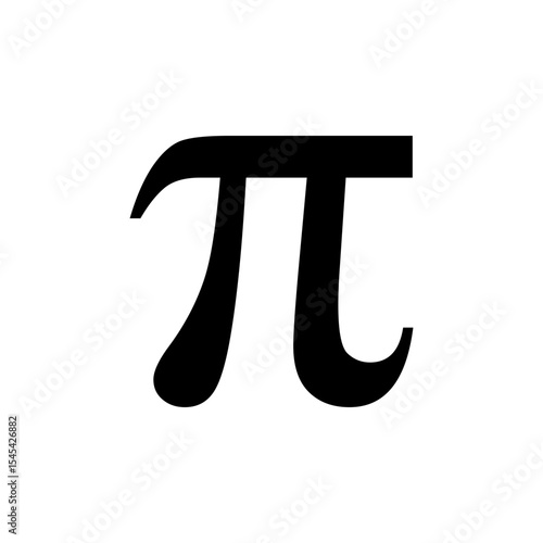 π Pi letter vector icon
