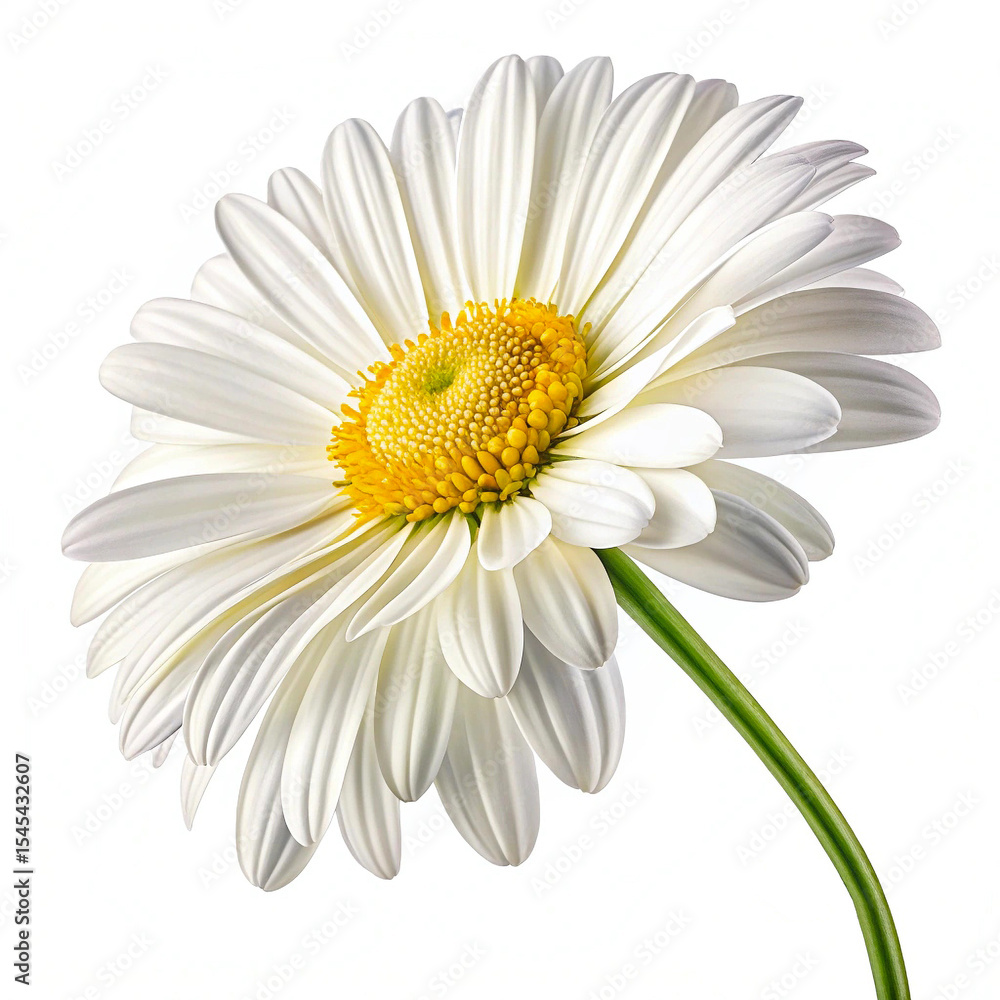 Fototapeta premium A Beautiful Shot of White Daisy Flower in a Full Bloom 