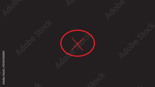 Abstract cross mark icon on black background. Free Download Abstract cross mark icon on black background. - GFXLoad