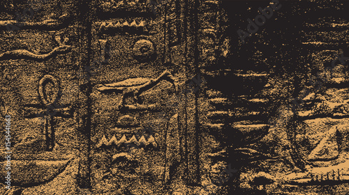 gyptian hieroglyphics detail abstract no.8