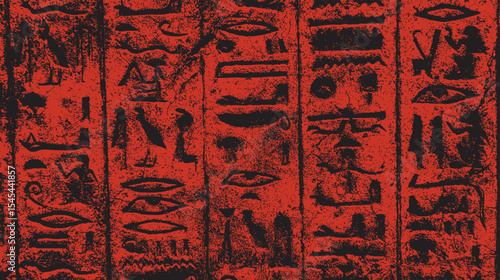Egyptian hieroglyphics detail abstract no.10.