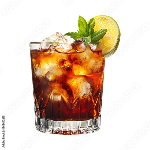 Refreshing Margarita isolated on transparent background