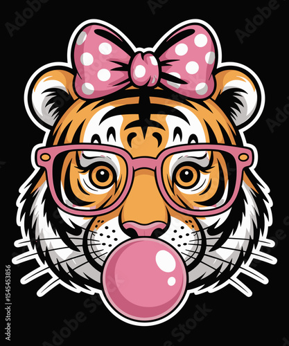 Funny Tiger Art  Animal Tiger Lover