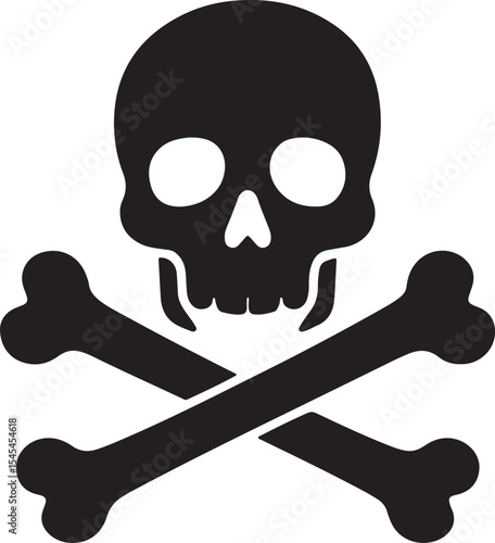 Skull and Crossbones Symbol of Danger A Classic Representation of Mortality and Hazard A Timeless Warning Sign