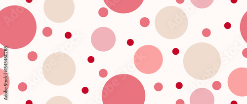 Vector flat background. Minimalist trendy abstract polka dot pattern. Perfect for screensaver, poster, card, invitation or home decor.