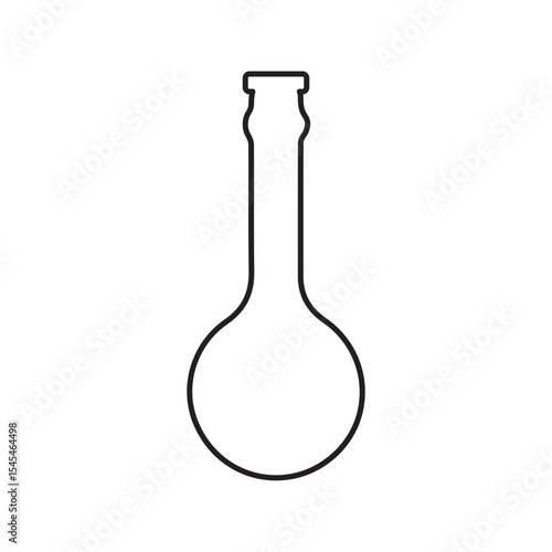 Volumetric flask line icon