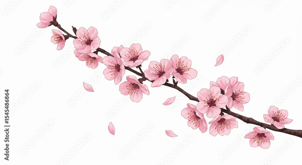 Fototapeta premium pink cherry blossom