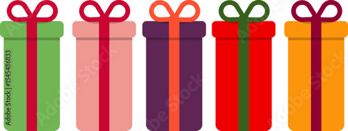 christmas gift box with ribbon