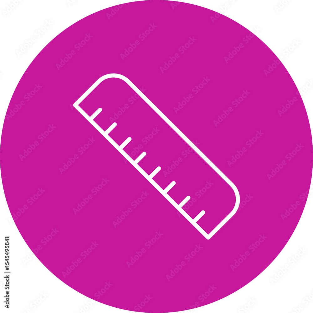 Ruler Vector Line Pink Circle Icon Design Ruler Vector Line Pink Circle Icon Design