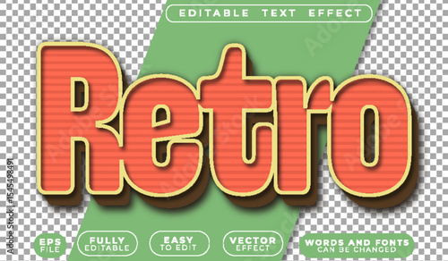  Retro Vintage Old Nostalgic Fully Editable Vector Text File