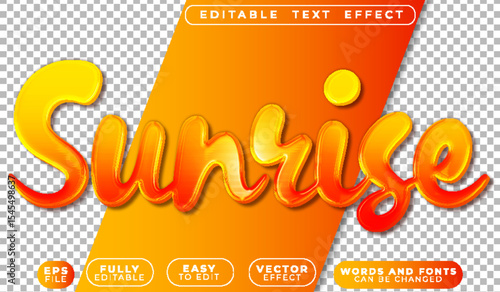  Sunrise Summer Sand Tropical Fully Editable Vector Text File