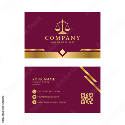 Lawyer Business Card Design Template