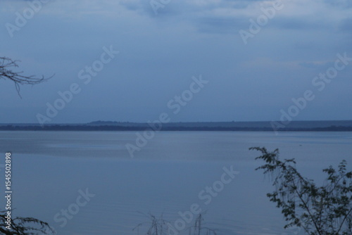 clouds over the lake
