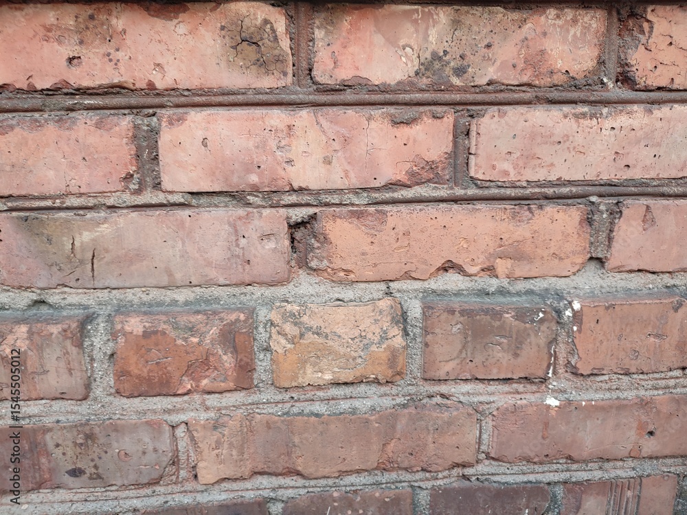 Obraz premium a red brick wall. urban background