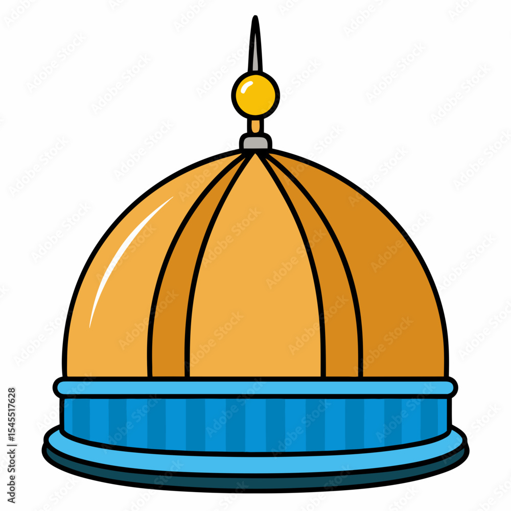 Fototapeta premium mosque illustration, isolated on white background