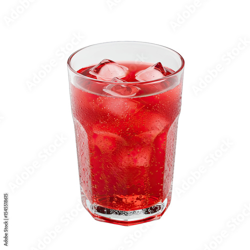 Wallpaper Mural Refreshing Cranberry Juice: Icy Cold Drink in Glass Torontodigital.ca