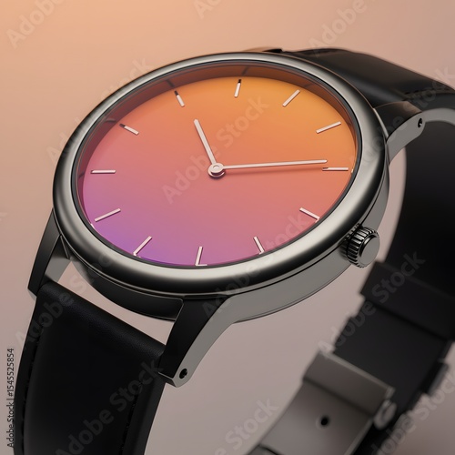 Minimalist Gradient Watch Design Elegant Timepiece
