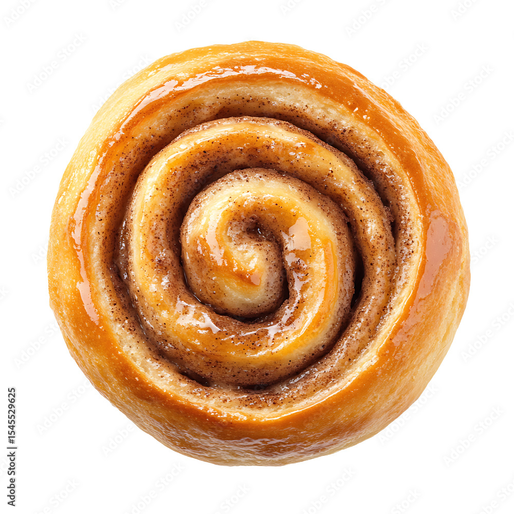 Golden Cinnamon Roll with Glaze Golden Cinnamon Roll with Glaze