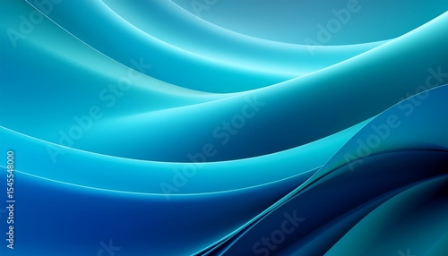 abstract blue teal background minimalist gradient smooth banner or wallpaper