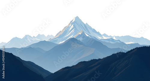 icy mountains, snow-covered hills, frosty peaks, nature illustration, outdoor vector, mountain range, serene mountain, winter background, snowy wilderness, frozen forest, peaceful snow scene, icy ridg